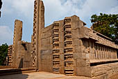 Mamallapuram - Tamil Nadu. The ruined Raya gopuram. 